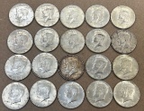 (20) 1964 Kennedy Silver Half Dollars
