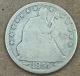 1854-O United States Seated Liberty Half Dollar