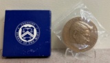 Ronald Reagan Bronze Medallion - US Treasury Bureau of The Mint