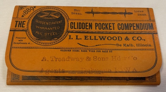 1889 - GLIDDEN POCKET COMPENDIUM