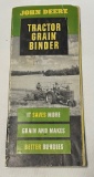 JOHN DEERE TRACTOR GRAIN BINDER - POCKET BROCHURE