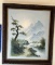 CANVAS HAND PAINTED FRAMED PICTURE - GREAT SCENE