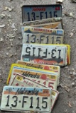 COLLECTION OF CEDAR COUNTY LICENSE PLATES