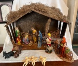 NATIVITY SET AND STABLE
