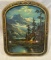 VINTAGE FRAMED PRINT WITH SCENIC VIEW - FANCY MIRROR