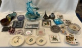 FANCY MARLIN ASH TRAY - AND OTHER ASH TRAYS -- LARGE LOT
