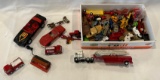 BOX LOT OF MISC. SMALL TOYS