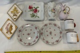 LOT OF MISC. LEFTON CHINA PIECES - PLATES - COFFEE CUPS AND MORE