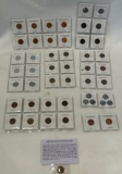 COLLECTION OF US SMALL CENTS --- 1909 VDB WHEAT CENT - BU COINS - INDIAN HEAD CENTS - AND MORE