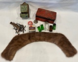 COLLECTOR'S LOT -- YANKTON, SD MATCH HOLDER - FUR PIECE - AND MORE