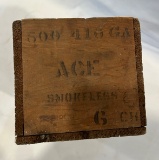 EARLY .410 WOODEN AMMO BOX