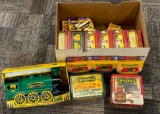 LARGE LOT OF CRAYOLA HOLIDAY TINS AND OTHER CRAYOLA ARTWORK ITEMS