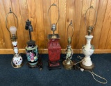 LOT OF VINTAGE LAMPS