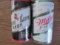 (2) EARLY MILLER HIGH LIFE BEER CANS - PRE POP TOP-