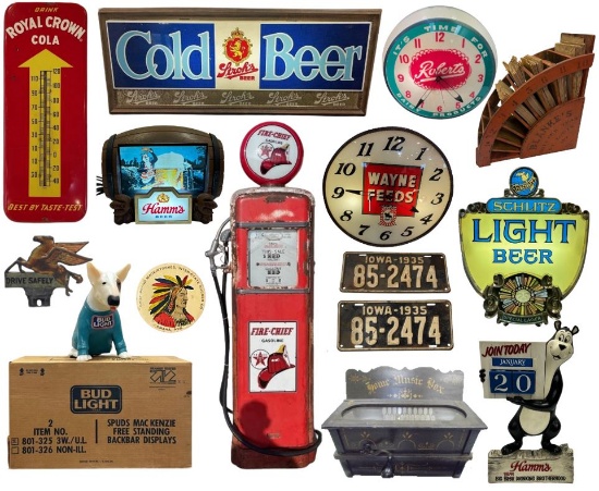 JANUARY ADVERTISING & ANTIQUES - LIVE AUCTION