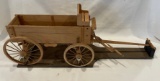 WOODEN HAND CRAFTED WAGON  ** NO SHIPPING **