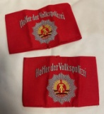 GERMAN HELPER OF THE POLICE ARM BANDS