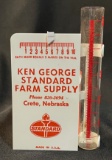 KEN GEORGE STANDARD FARM SUPPLY - ADVERTISING RAIN GAUGE