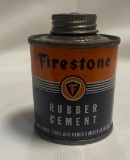 FIRESTONE RUBBER CEMENT - ADVERTISING TIN