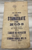 STANATRATE FOR HOGS - CLOTH SACK - OMAHA, NEBRASKA