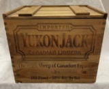 YUKON JACK - CANADIAN LIQUEUR WOODEN CRATE