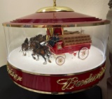 BUDWEISER CLYDESDALE CAROUSEL ROATING LIGHT SIGN - NEWER ** NO SHIPPING ***