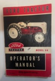 FORD 8N TRACTOR OPERATOR'S MANUAL