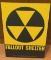 Fallout Shelter Metal Sign