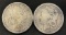 1879 & 1880 Morgan Silver Dollars