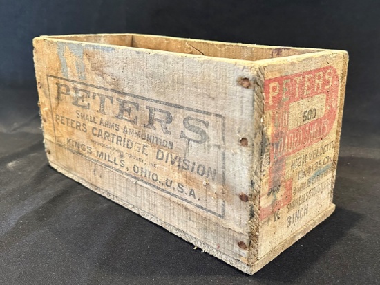 Vintage Peters .410 Wooden Ammo Box
