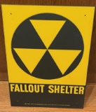 Fallout Shelter Metal Sign