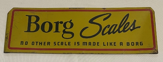 BORG SCALES - ADVERTISING SIGN
