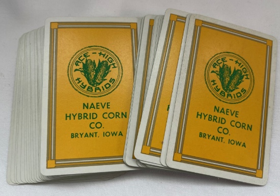 ACE-HIGH HYBRIDS - NAEVE HYBRID CORN - BRYANT, IOWA - ADVERTISING PLAYING CARDS