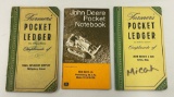 (3) JOHN DEERE POCKET LEDGERS