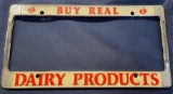 BUY REAL DAIRY PRODUCTS - LICENSE PLATE BRACKET