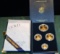 2000 American Eagle Gold Bullion 4 Coin Proof Set W Mint in Box W/ COA