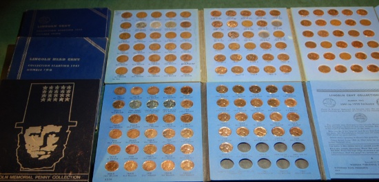 (5) Whitman Books of Lincoln Head Penny 1941-1986