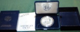 1997 P Proof Silver American Eagle Dollar in Box w/ COA.