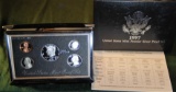 1997 US Mint Premier Silver Proof Set S Mint in OG Box w/COA