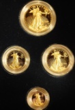 1996 American Eagle Gold Bullion 4 Coin Proof Set W Mint in Box W/ COA
