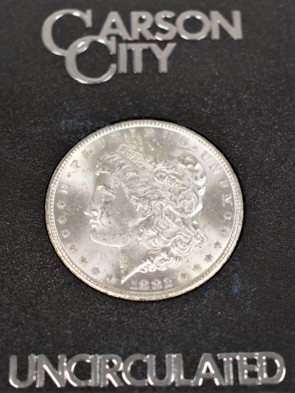 1882-CC Morgan Silver Dollar w/ Cert in US Box