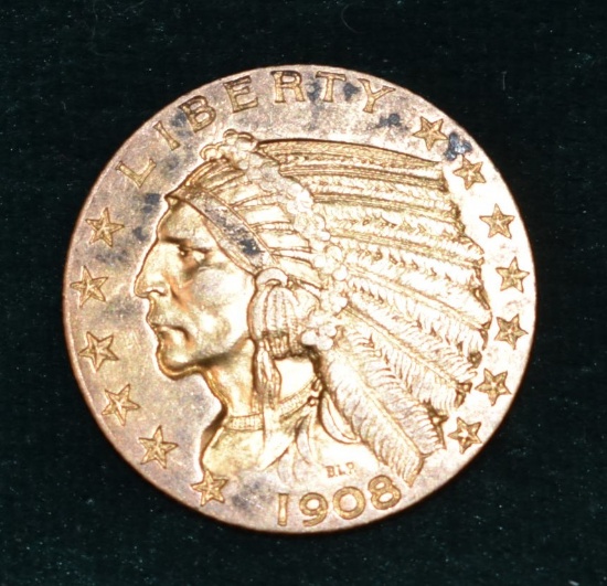 1908-P Indian Gold $5 Coin