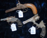 Lot of 3 Antique & Curio/Relic Pistols