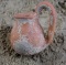 High Handle Cathcolithic/Early Bronze Age Cup w/ Red Slip