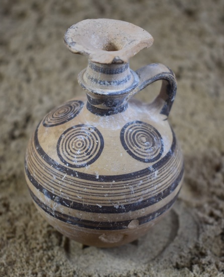 Iron Age Cypriot Ware Decorated Juglet