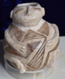 Anasazi Effigy Jar Human Head, Polychrome c. 1200 CE