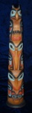 Totem Pole, Carved & Painted Wood by Lelooska