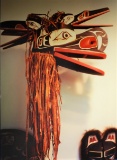 Cannibal Society (Hamatsa) Four Bird Mask by Lelooska, Carved & Painted Wood