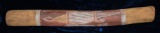 Australian Aborigine Burial Bone Carrier, Painted Hollow Log