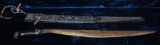 1944 Admiralty Island (Manus) Bolo Knife Carved Wood Sheath & Blade Shaped from Bayonet